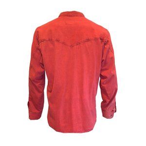 Calvin Klein Blue Jeans Button Down Loose Fitting Casual Shirt